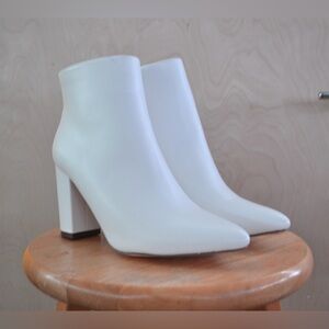 Ottava White High Heel Booties Lulus